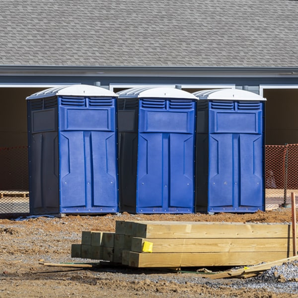 can i customize the exterior of the portable toilets with my event logo or branding in Ranchitos del Norte Texas